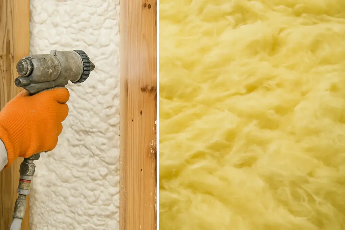 Complete guide comparing spray foam and fiberglass insulation for Virginia homes