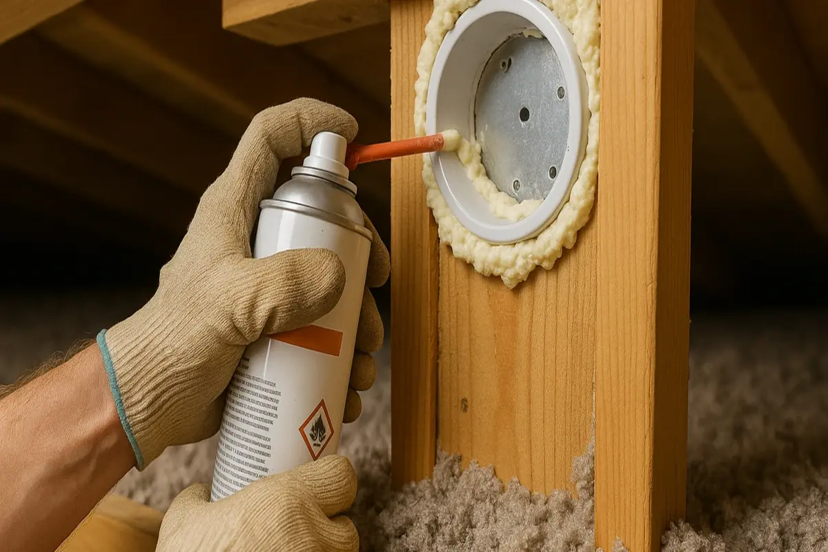 Spray foam insulation reducing allergens and dust in home