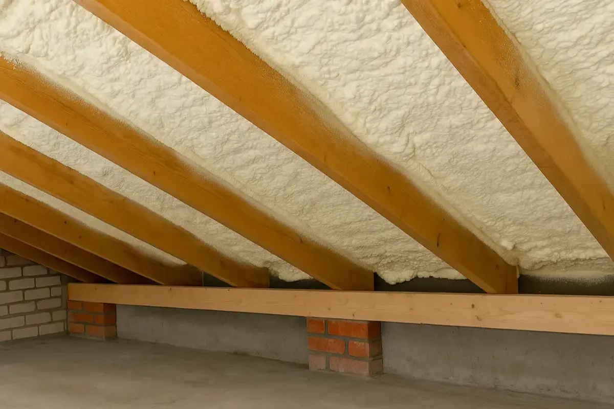 Energy efficient insulation installation in Northern Virginia home