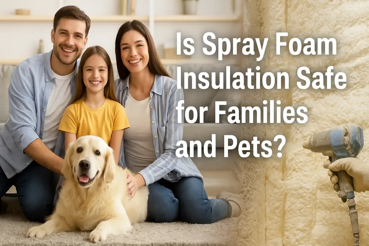 Is spray foam insulation safe for families and pets